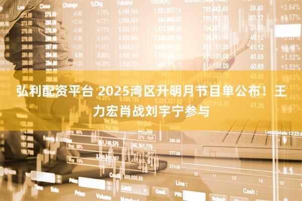 弘利配资平台 2025湾区升明月节目单公布！王力宏肖战刘宇宁参与